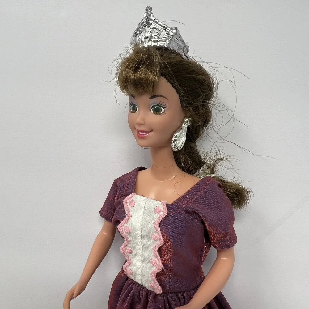 Miss America Doll Pageant 1991 Kenner Gown Crown Earrings Collectible Fashion
